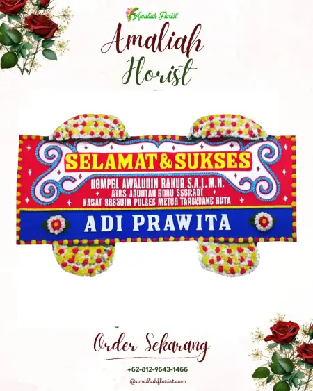 Papan Bunga Ucapan Selamat Pesawahan